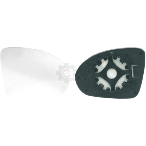 Spiegelglas haltefuss links - spiegelglas,